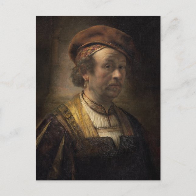 Portrait of Rembrandt, 1650 (oil on canvas) Postcard (Front)