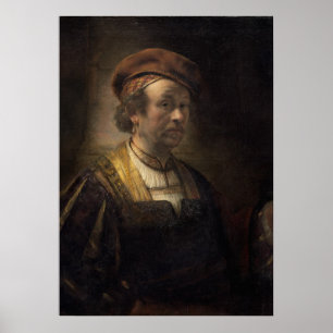Portrait of Rembrandt, 1650 (oil on canvas) Poster