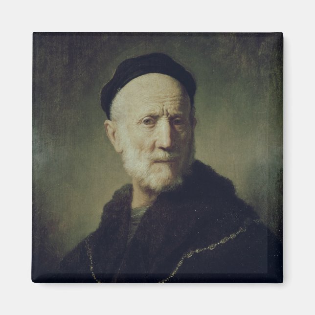 Portrait of Rembrandt's Father Magnet (Front)