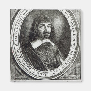 Portrait of Rene Descartes, 1644 Magnet