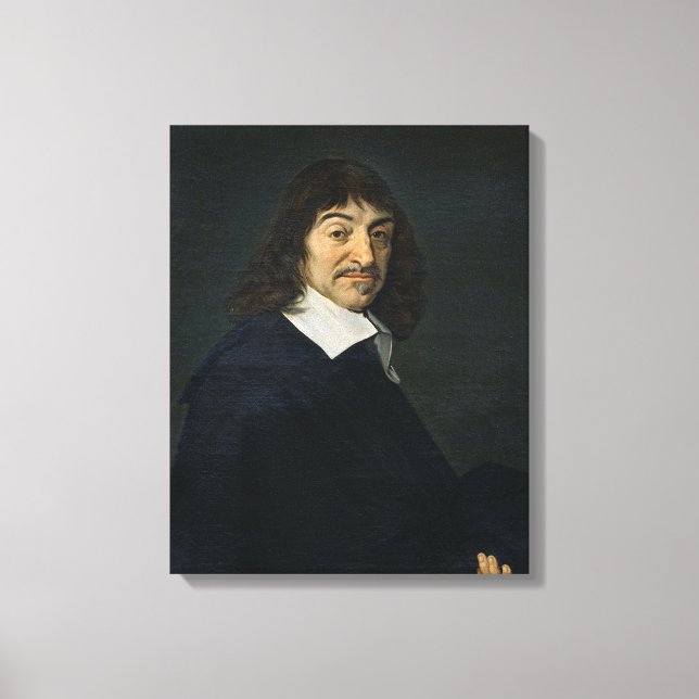 Portrait of Rene Descartes  c.1649 Canvas Print (Front)