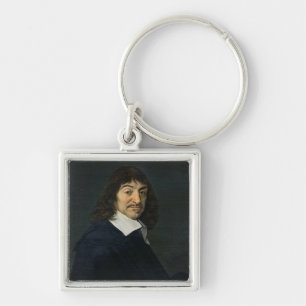 Portrait of Rene Descartes  c.1649 Key Ring