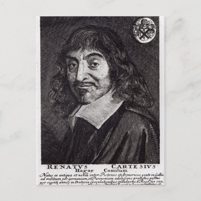 Portrait of Rene Descartes Postcard (Front)