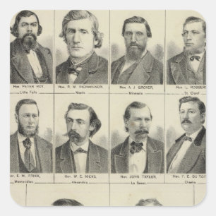 Portrait of Representatives, Minnesota Square Sticker