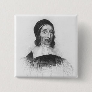 Portrait of Richard Baxter 15 Cm Square Badge