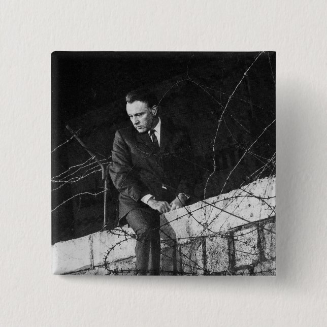 Portrait of Richard Burton 15 Cm Square Badge (Front)