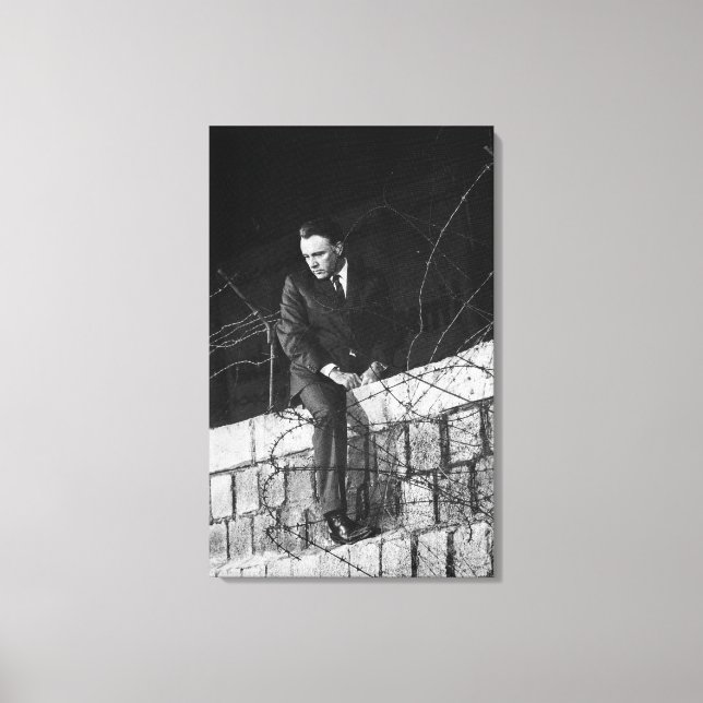 Portrait of Richard Burton Canvas Print (Front)