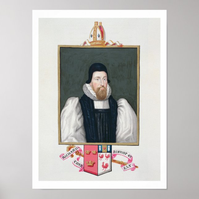 Portrait of Richard Cox (1500-81) Bishop of Ely fr Poster (Front)