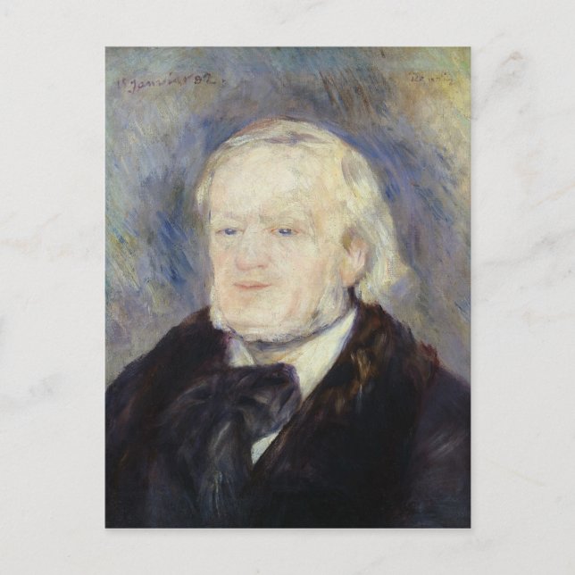 Portrait of Richard Wagner  1882 Postcard (Front)