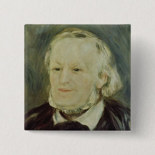 Portrait of Richard Wagner , 1893 15 Cm Square Badge