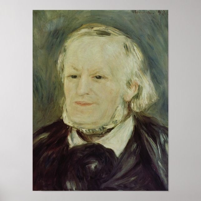 Portrait of Richard Wagner , 1893 Poster (Front)