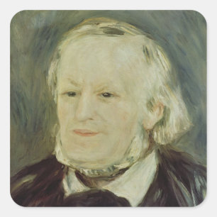 Portrait of Richard Wagner , 1893 Square Sticker