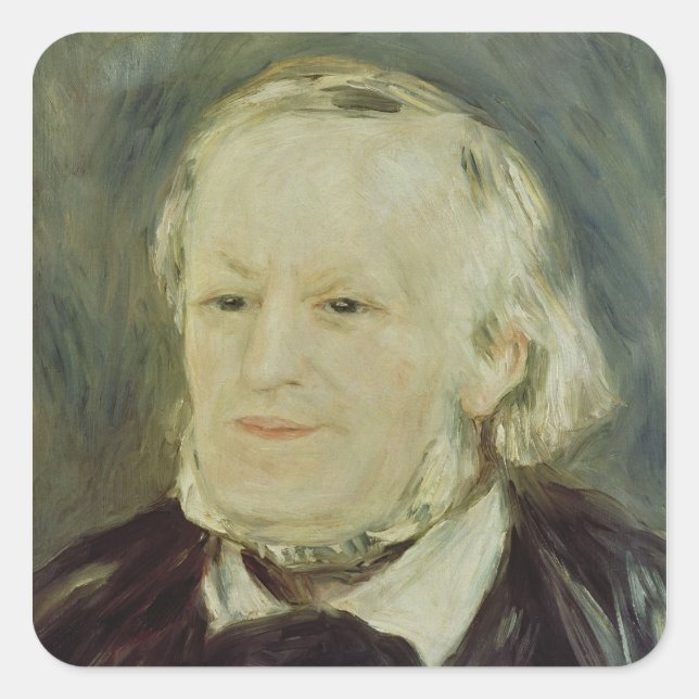Portrait of Richard Wagner , 1893 Square Sticker (Front)