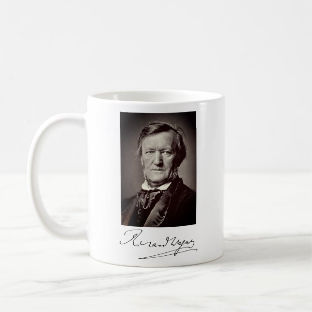 Portrait of Richard Wagner Coffee Mug (Left)
