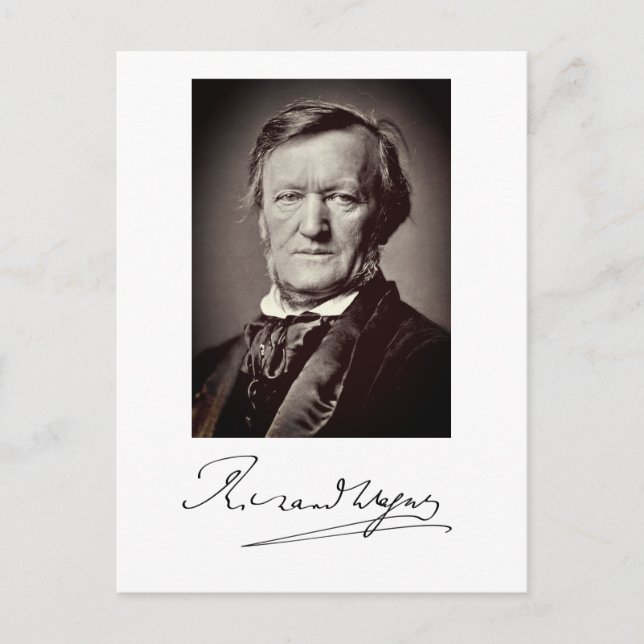 Portrait of Richard Wagner Postcard (Front)