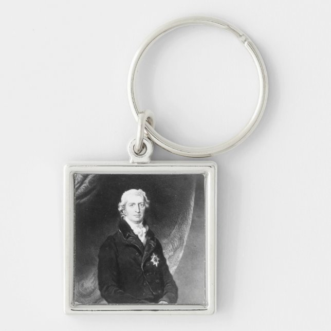 Portrait of Robert Banks Jenkinson Key Ring (Front)