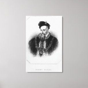 Portrait of Robert Dudley  1st Earl of Canvas Print