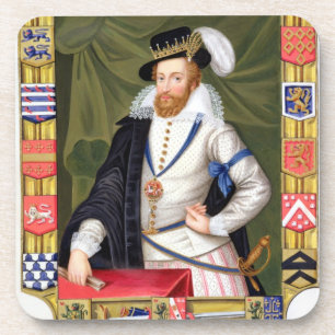 Portrait of Robert Dudley (c.1532-88) Earl of Leic Coaster
