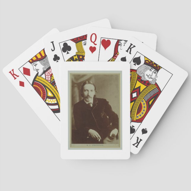 Portrait of Robert Louis Balfour Stevenson (1850-9 Playing Cards (Back)