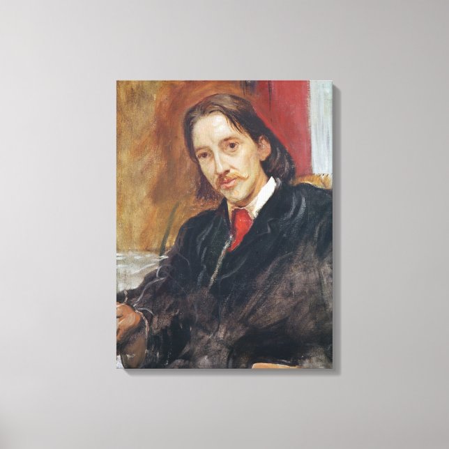 Portrait of Robert Louis Stevenson  1886 Canvas Print (Front)