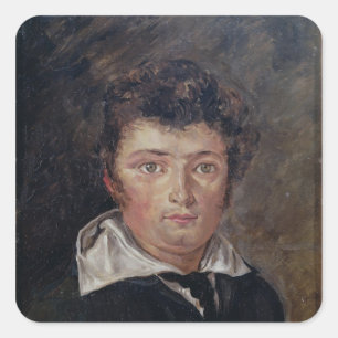 Portrait of Robert Surcouf  1796 Square Sticker