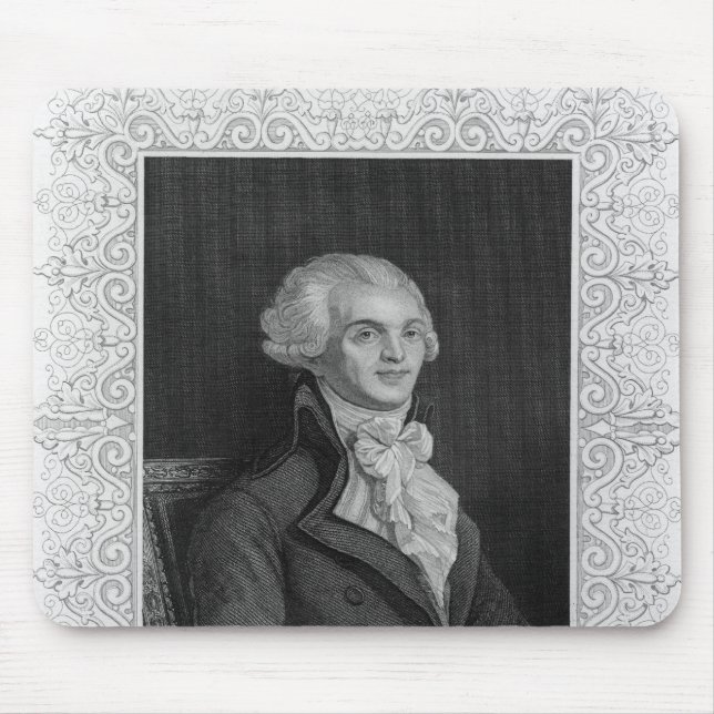 Portrait of Robespierre Mouse Mat (Front)