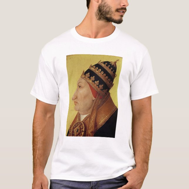 Portrait of Rodrigo Borgia  Pope Alexander VI T-Shirt (Front)