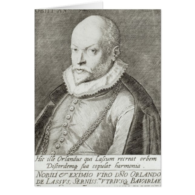 Portrait of Roland de Lassus  1593-94 (Front)