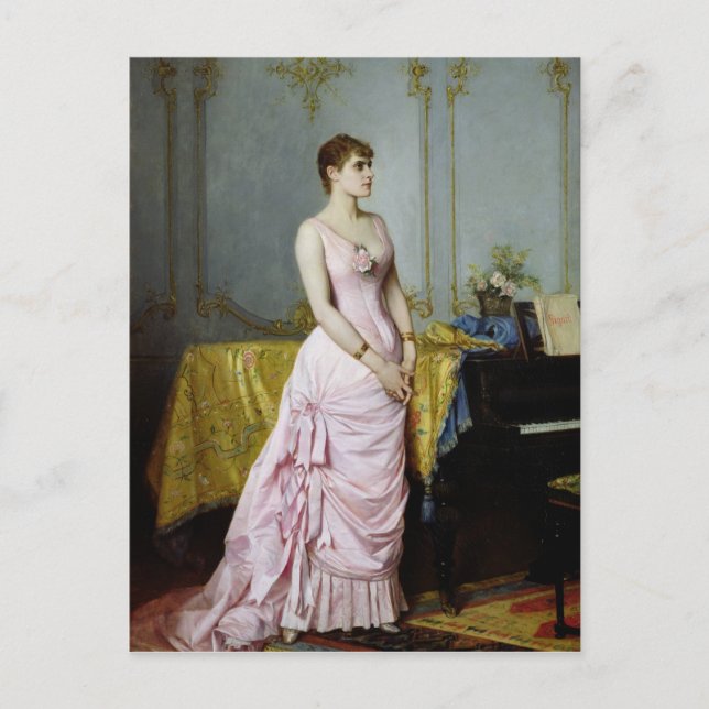 Portrait of Rose Caron  1886 Postcard (Front)