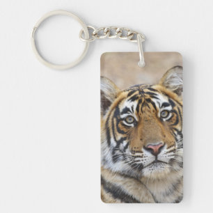Portrait of Royal Bengal Tiger, Ranthambhor Key Ring