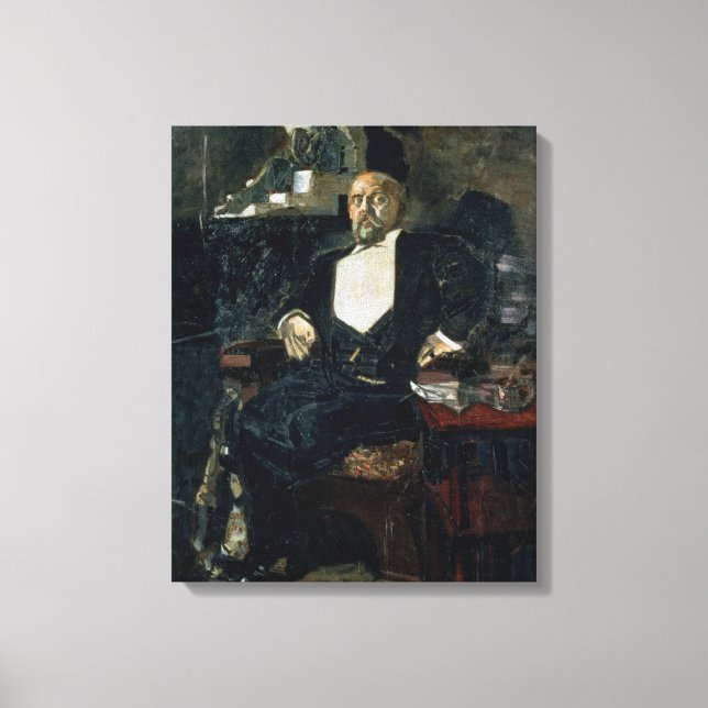 Portrait of S. Mamontov Canvas Print (Front)