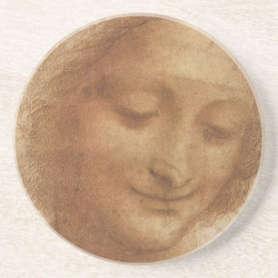 Portrait of Saint Anne by Leonardo da Vinci Coaster