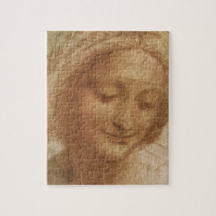 Portrait of Saint Anne by Leonardo da Vinci Jigsaw Puzzle
