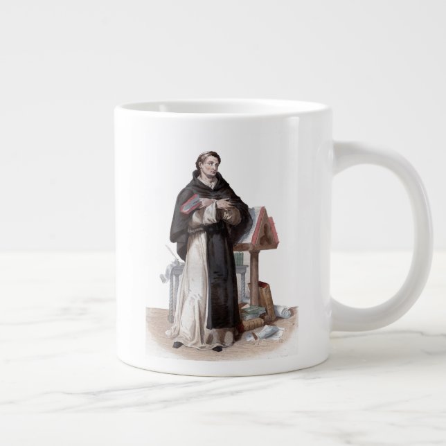 Portrait of Saint Bernard de Clairvaux Large Coffee Mug (Right)
