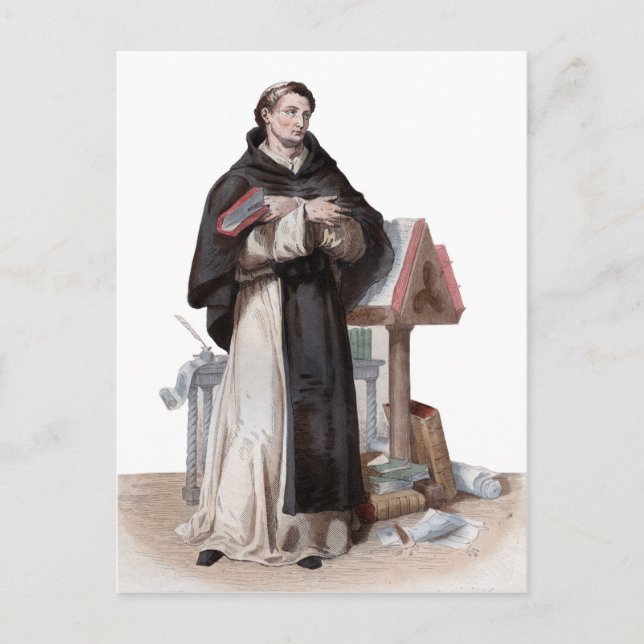 Portrait of Saint Bernard de Clairvaux Postcard (Front)