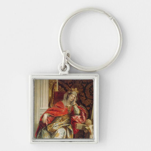 Portrait of Saint Helena Key Ring (Front)