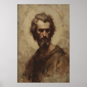 Portrait of Saint Joseph, Christian Wall Art