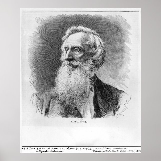 Portrait of Samuel Morse Poster (Front)