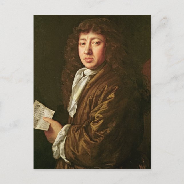 Portrait of Samuel Pepys  1666 Postcard (Front)