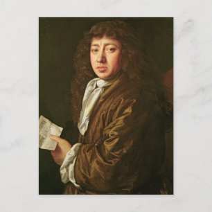 Portrait of Samuel Pepys 1666 Postcard