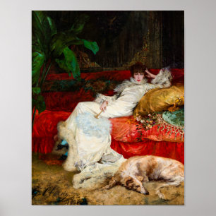 Portrait of Sarah Bernhardt by Georges Clairin Poster