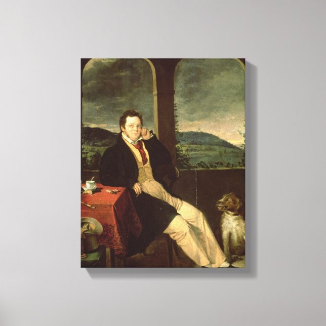 Portrait of Schubert Canvas Print (Front)