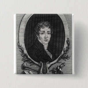 Portrait of Sebastian-Roch Nicolas 15 Cm Square Badge