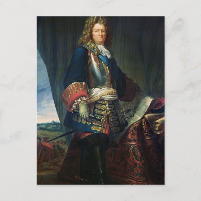 Portrait of Sebastien le Prestre de Vauban Postcard (Front)