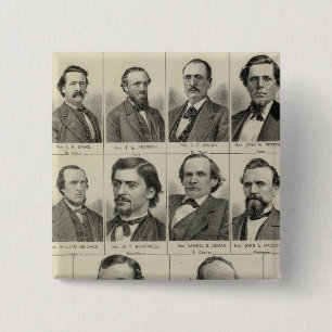 Portrait of Senators in Minnesota 15 Cm Square Badge