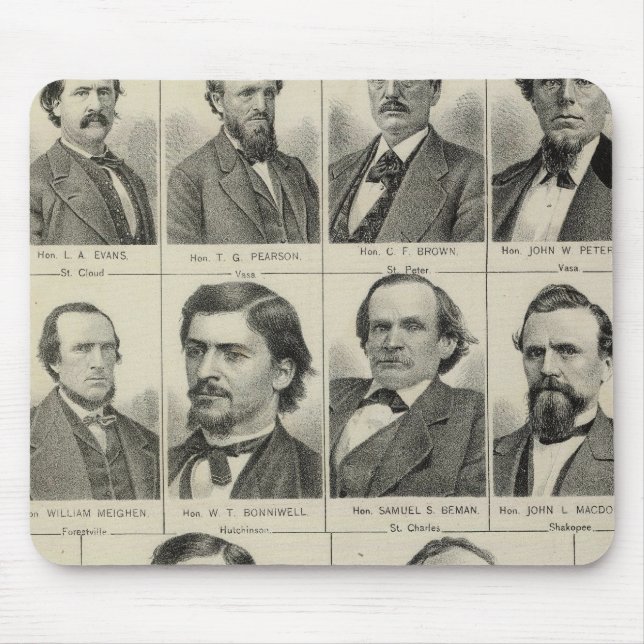 Portrait of Senators in Minnesota Mouse Mat (Front)
