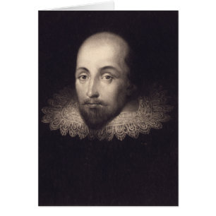 "Portrait of Shakespeare" greeting card
