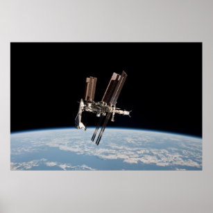 Portrait of Shuttle and Station Poster