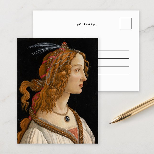 Portrait of Simonetta Vespucci | Botticelli Postcard (Creator Uploaded)