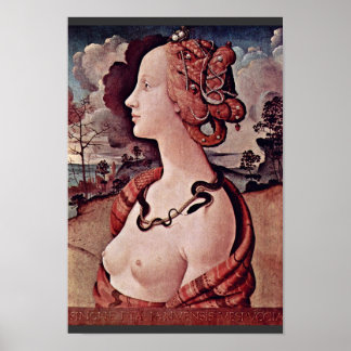 Portrait Of Simonetta Vespucci By Piero Di Cosimo Poster